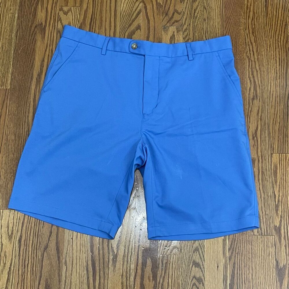J. McLaughlin Periwinkle Blue Flat Front Dress Shorts. Size 36.